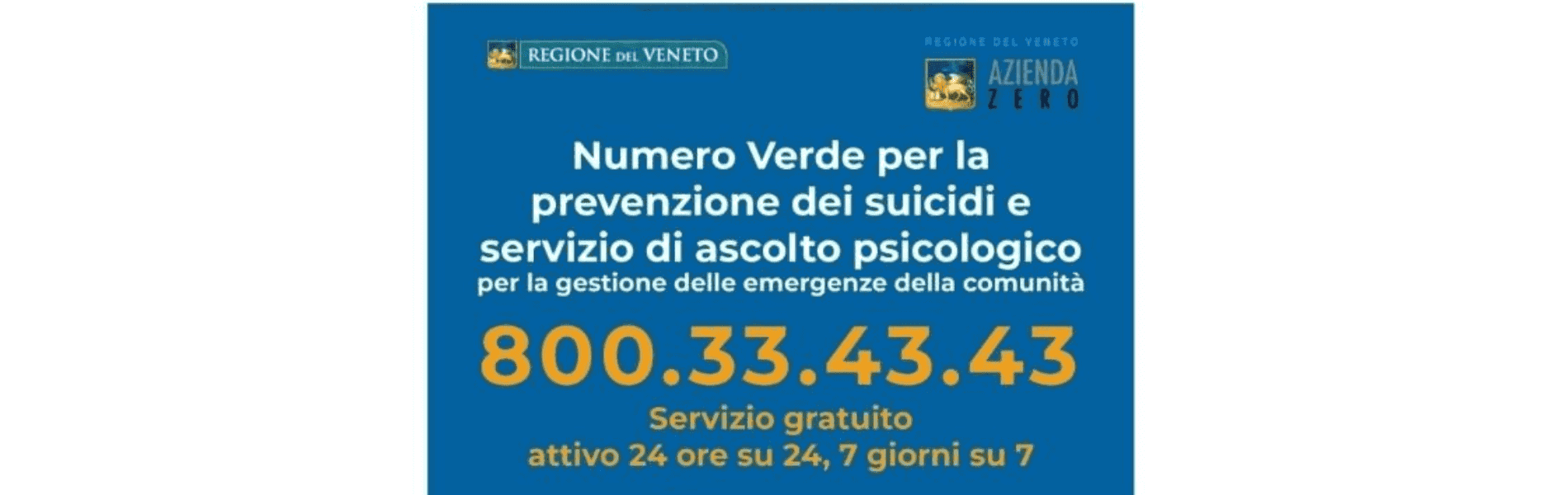 Numero Verde Suicidi