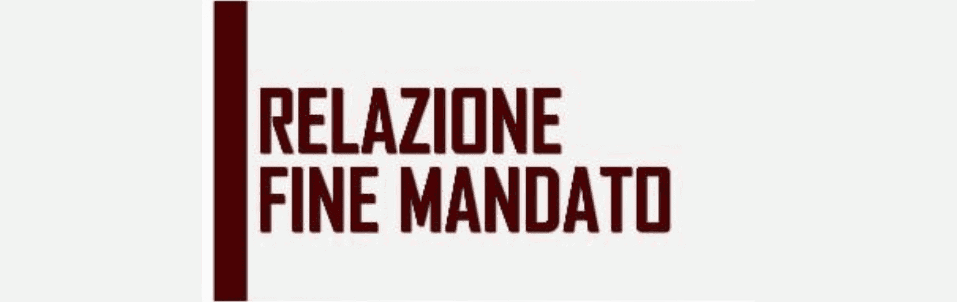 Relazione fine mandato